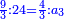 \scriptstyle{\color{blue}{\frac{9}{3}:24=\frac{4}{3}:a_3}}