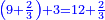 \scriptstyle{\color{blue}{\left(9+\frac{2}{3}\right)+3=12+\frac{2}{3}}}