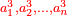 \scriptstyle{\color{red}{a_1^3,a_2^3,\ldots,a_n^3}}