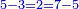 \scriptstyle{\color{blue}{5-3=2=7-5}}