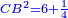 \scriptstyle{\color{blue}{CB^2=6+\frac{1}{4}}}