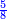 \scriptstyle{\color{blue}{\frac{5}{8}}}