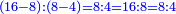 \scriptstyle{\color{blue}{\left(16-8\right):\left(8-4\right)=8:4=16:8=8:4}}