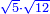 \scriptstyle{\color{blue}{\sqrt{5}\sdot\sqrt{12}}}