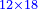 \scriptstyle{\color{blue}{12\times18}}