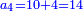 \scriptstyle{\color{blue}{a_4=10+4=14}}