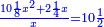 \scriptstyle{\color{blue}{\frac{10\frac{1}{8}x^2+2\frac{1}{4}x}{x}=10\frac{1}{2}}}