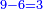 \scriptstyle{\color{blue}{9-6=3}}