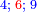\scriptstyle{\color{blue}{4;\;{\color{red}{6}};\;9}}