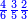 \scriptstyle{\color{blue}{\frac{4}{6}\frac{3}{5}\frac{2}{3}}}