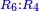 \scriptstyle{\color{blue}{R_6:R_4}}