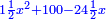 \scriptstyle{\color{blue}{1\frac{1}{2}x^2+100-24\frac{1}{2}x}}