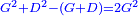 \scriptstyle{\color{blue}{G^2+D^2-\left(G+D\right)=2G^2}}