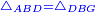 \scriptstyle{\color{blue}{\triangle_{ABD}=\triangle_{DBG}}}