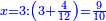 \scriptstyle{\color{blue}{x=3:\left(3+\frac{4}{12}\right)=\frac{9}{10}}}