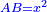 \scriptstyle{\color{blue}{AB=x^2}}