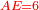 \scriptstyle{\color{red}{AE=6}}