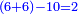 \scriptstyle{\color{blue}{\left(6+6\right)-10=2}}