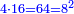 \scriptstyle{\color{blue}{4\sdot16=64=8^2}}