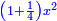 \scriptstyle{\color{blue}{\left(1+\frac{1}{4}\right)x^2}}