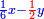 \scriptstyle{\color{blue}{\frac{1}{6}x-{\color{red}{\frac{1}{2}}}y}}