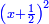 \scriptstyle{\color{blue}{\left(x+\frac{1}{2}\right)^2}}