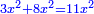 \scriptstyle{\color{blue}{3x^2+8x^2=11x^2}}