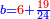 \scriptstyle{\color{blue}{b={\color{red}{6}}+\frac{{\color{red}{19}}}{24}}}