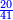 \scriptstyle{\color{blue}{\frac{20}{41}}}