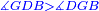 \scriptstyle{\color{blue}{\measuredangle GDB>\measuredangle DGB}}