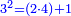 \scriptstyle{\color{blue}{3^2=\left(2\sdot4\right)+1}}