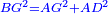 \scriptstyle{\color{blue}{BG^2=AG^2+AD^2}}