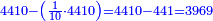 \scriptstyle{\color{blue}{4410-\left(\frac{1}{10}\sdot4410\right)=4410-441=3969}}