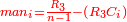 \scriptstyle{\color{red}{man_i=\frac{R_3}{n-1}-\left(R_3C_i\right)}}