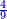 \scriptstyle{\color{blue}{\frac{4}{9}}}