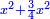 \scriptstyle{\color{blue}{x^2+\frac{3}{4}x^2}}