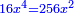 \scriptstyle{\color{blue}{16x^4=256x^2}}