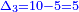 \scriptstyle{\color{blue}{\Delta_3=10-5=5}}