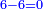 \scriptstyle{\color{blue}{6-6=0}}