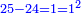 \scriptstyle{\color{blue}{25-24=1=1^2}}