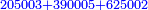 \scriptstyle{\color{blue}{205003+390005+625002}}