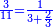 \scriptstyle{\color{blue}{\frac{3}{11}=\frac{1}{3+\frac{2}{3}}}}
