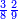 \scriptstyle{\color{blue}{\frac{3}{8}\frac{2}{9}}}