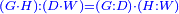 \scriptstyle{\color{blue}{\left(G\sdot H\right):\left(D\sdot W\right)=\left(G:D\right)\sdot\left(H:W\right)}}