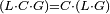 \scriptstyle\left(L\sdot C\sdot G\right)=C\sdot\left(L\sdot G\right)