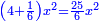\scriptstyle{\color{blue}{\left(4+\frac{1}{6}\right)x^2=\frac{25}{6}x^2}}
