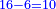 \scriptstyle{\color{blue}{16-6=10}}