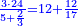 \scriptstyle{\color{blue}{\frac{3\sdot24}{5+\frac{2}{3}}=12+\frac{12}{17}}}