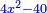 \scriptstyle{\color{blue}{4x^2-40}}
