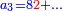 \scriptstyle{\color{blue}{a_3=8{\color{red}{2}}+\ldots}}